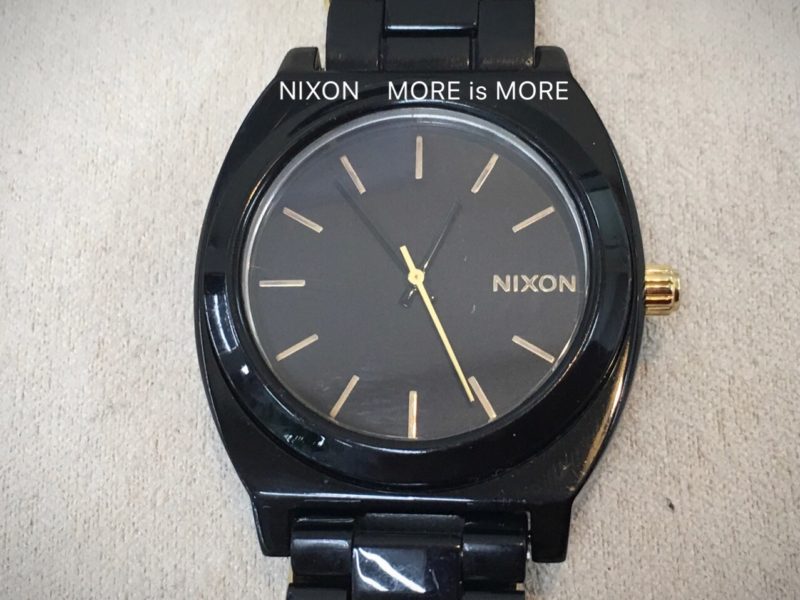 ニクソンの腕時計電池交換を承りました。 | メンテナンスオプト