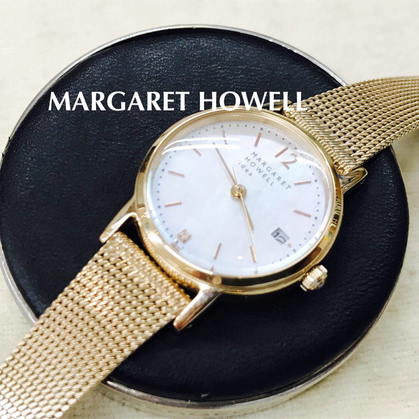 驚きの価格 MARGARET HOWELL 電池交換済 時計 idea 腕時計(アナログ 